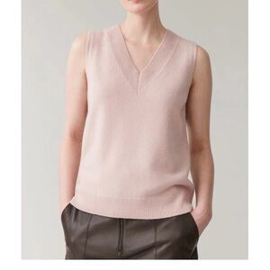 COS Light Pink V-Neck Sweater Vest